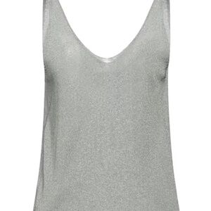 NWOT Zadig and Voltaire gorgeous shimmer metallic knit top